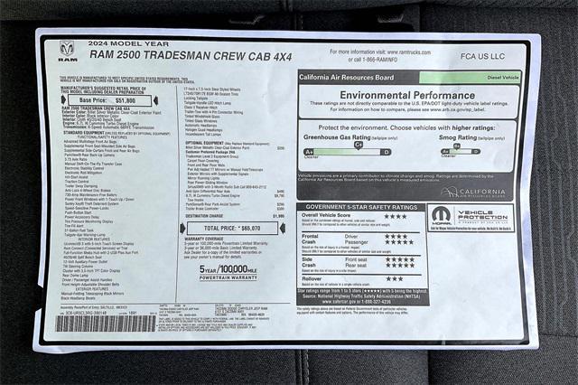 new 2024 Ram 2500 car, priced at $54,568