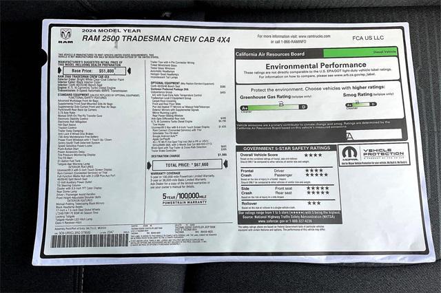 new 2024 Ram 2500 car, priced at $65,660