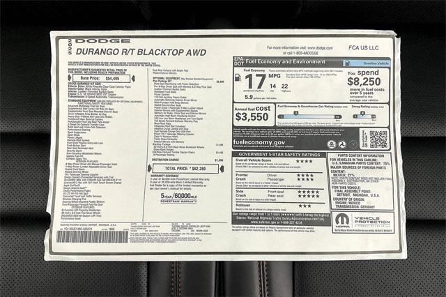 new 2025 Dodge Durango car, priced at $52,588