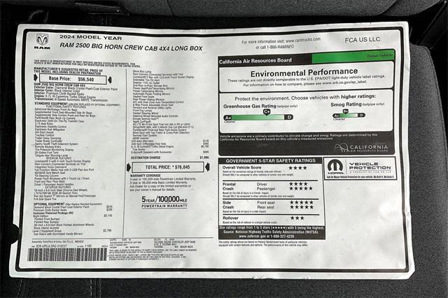 new 2024 Ram 2500 car, priced at $68,045