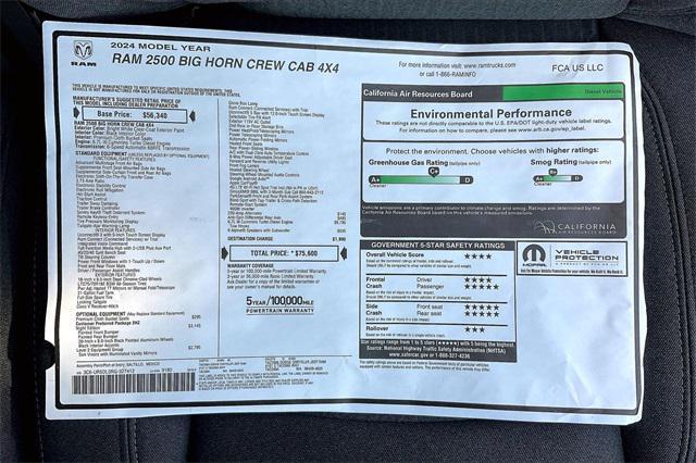 new 2024 Ram 2500 car, priced at $67,600