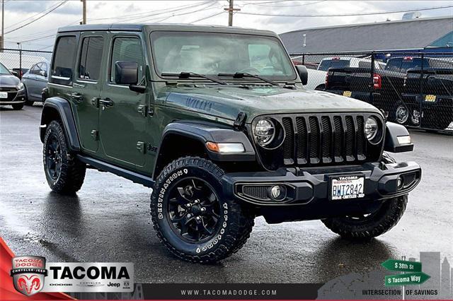 used 2021 Jeep Wrangler car, priced at $29,000