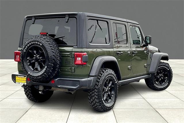 used 2021 Jeep Wrangler car, priced at $28,000