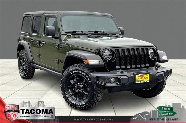 used 2021 Jeep Wrangler car, priced at $28,000