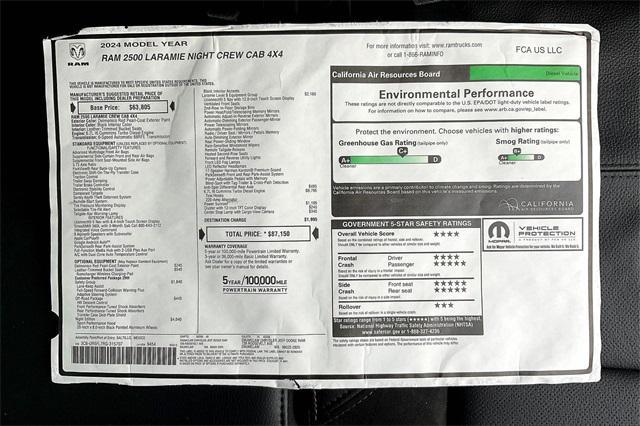 new 2024 Ram 2500 car, priced at $77,150