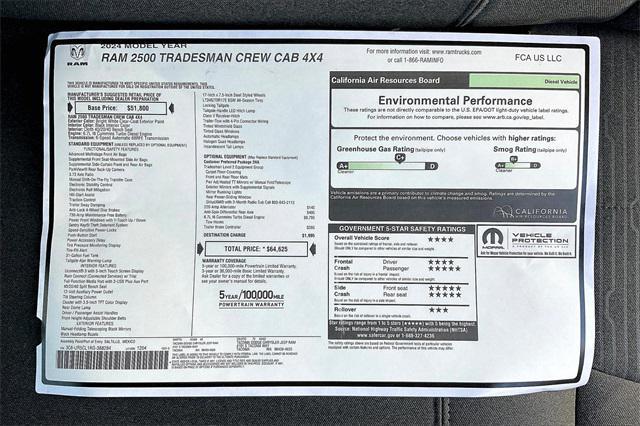 new 2024 Ram 2500 car, priced at $53,163