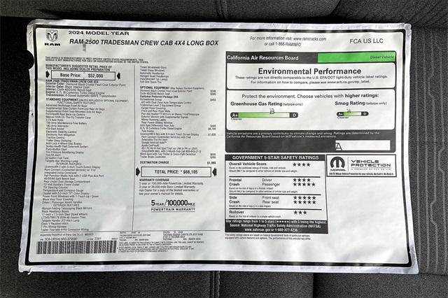new 2024 Ram 2500 car, priced at $65,105