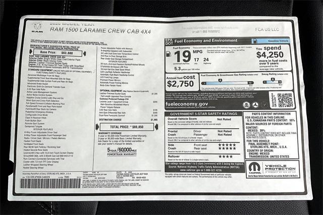 new 2025 Ram 1500 car, priced at $60,600