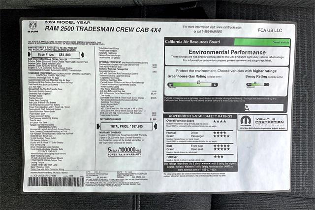 new 2024 Ram 2500 car, priced at $65,905