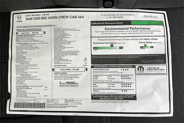 new 2024 Ram 2500 car, priced at $67,600