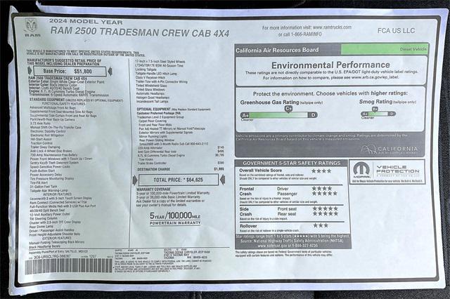 new 2024 Ram 2500 car, priced at $61,625