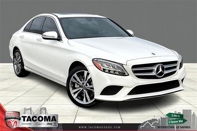 used 2021 Mercedes-Benz C-Class car, priced at $27,500