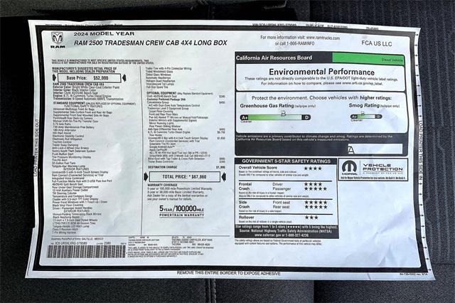new 2024 Ram 2500 car, priced at $64,860