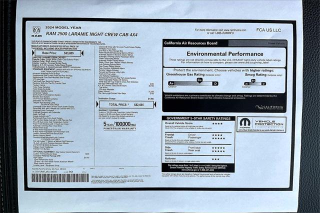 new 2024 Ram 2500 car, priced at $72,665