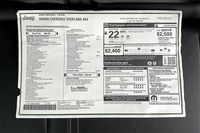 new 2025 Jeep Grand Cherokee car, priced at $63,530