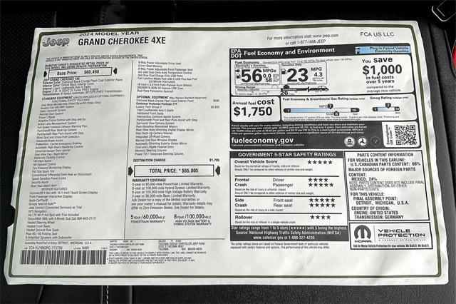 new 2024 Jeep Grand Cherokee 4xe car, priced at $50,805