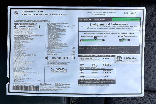 new 2024 Ram 2500 car, priced at $76,115