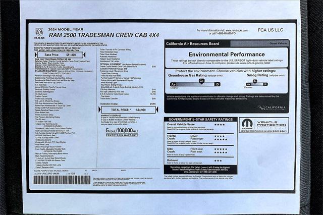 new 2024 Ram 2500 car, priced at $53,428