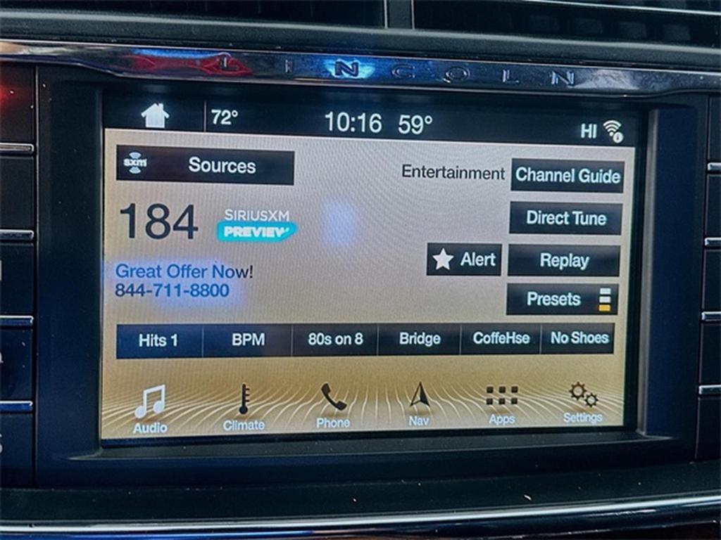 used 2018 Lincoln Continental car, priced at $16,499