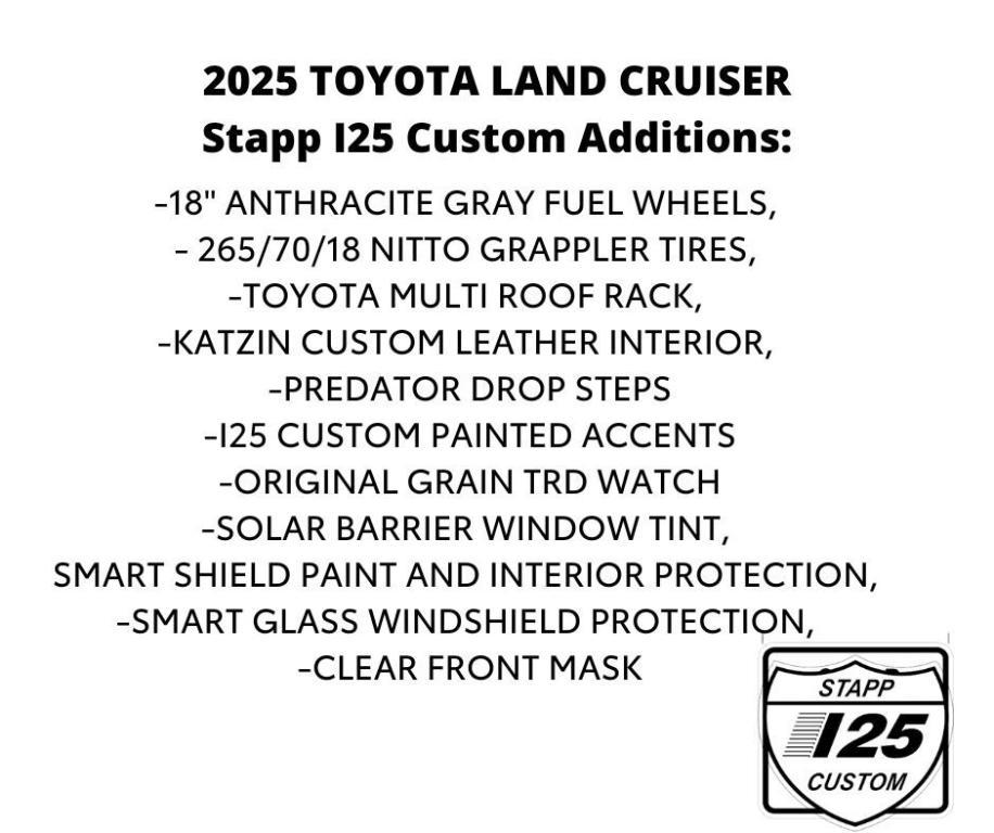 new 2025 Toyota Land Cruiser car, priced at $76,474