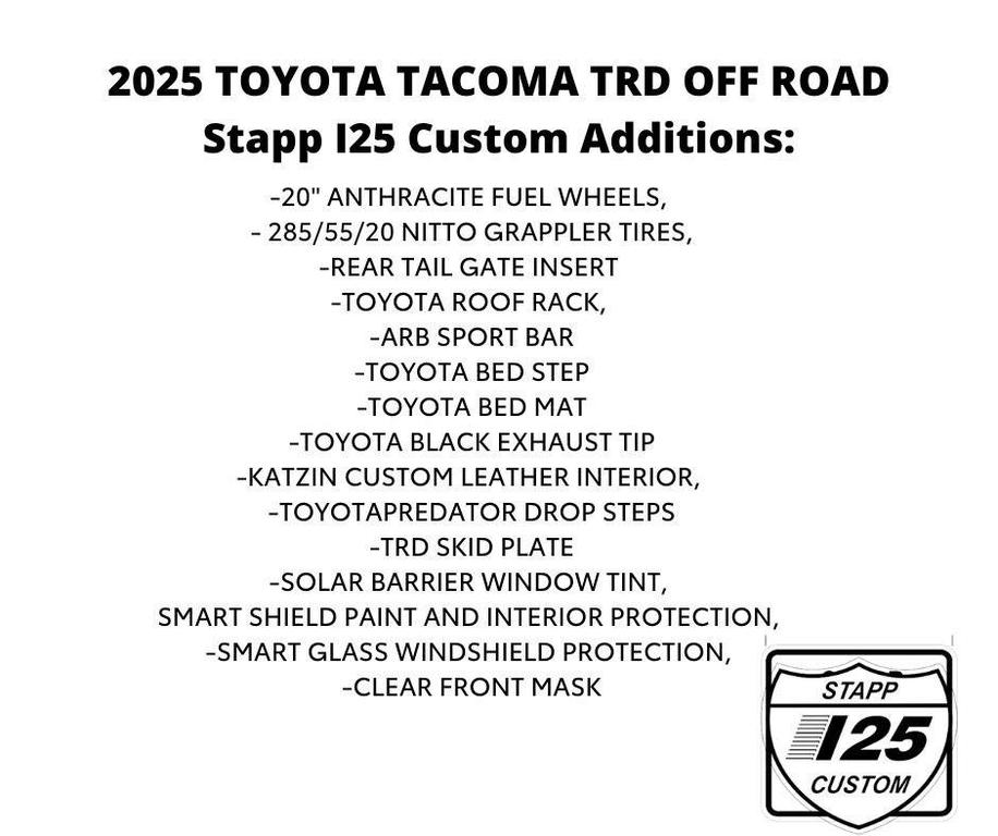 new 2025 Toyota Tacoma car, priced at $66,094