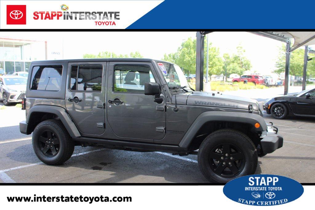 used 2017 Jeep Wrangler Unlimited car, priced at $19,900