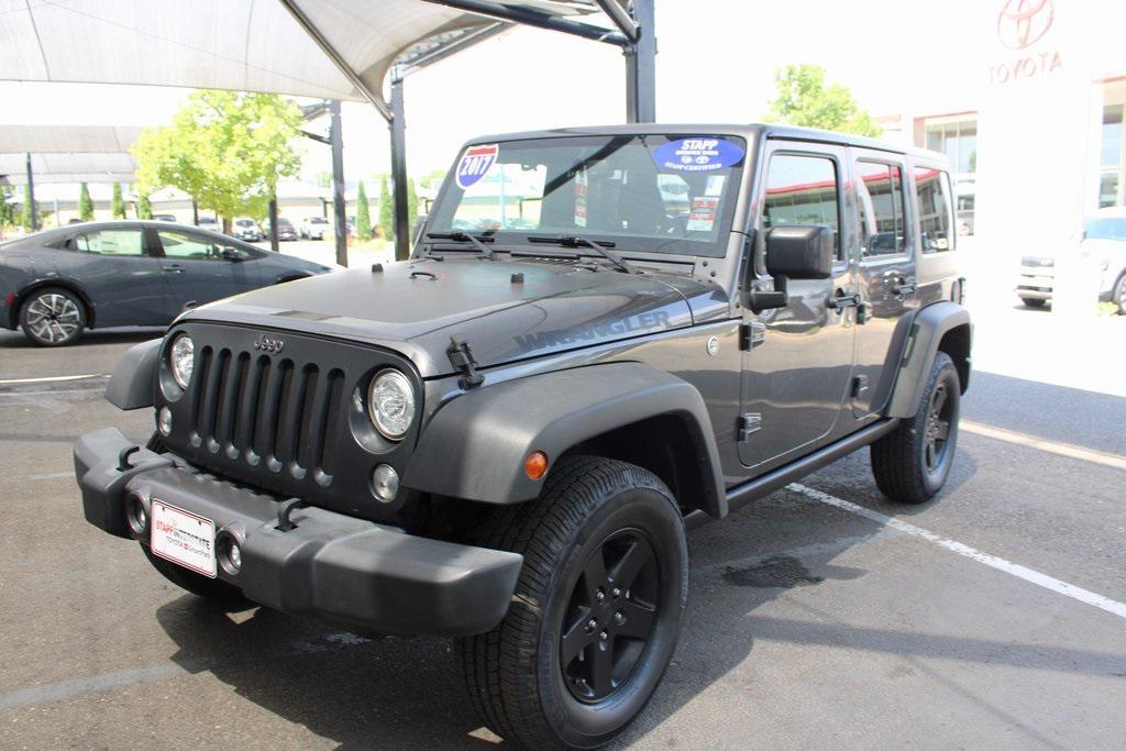 used 2017 Jeep Wrangler Unlimited car, priced at $18,900