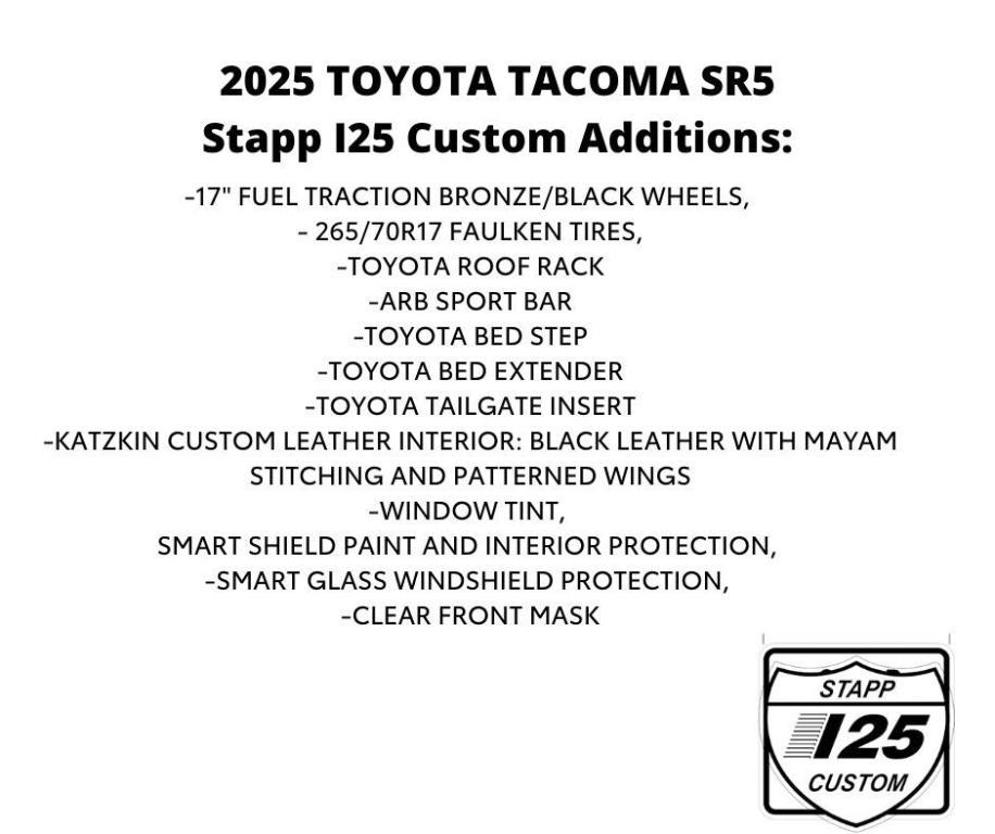 new 2025 Toyota Tacoma car, priced at $66,003
