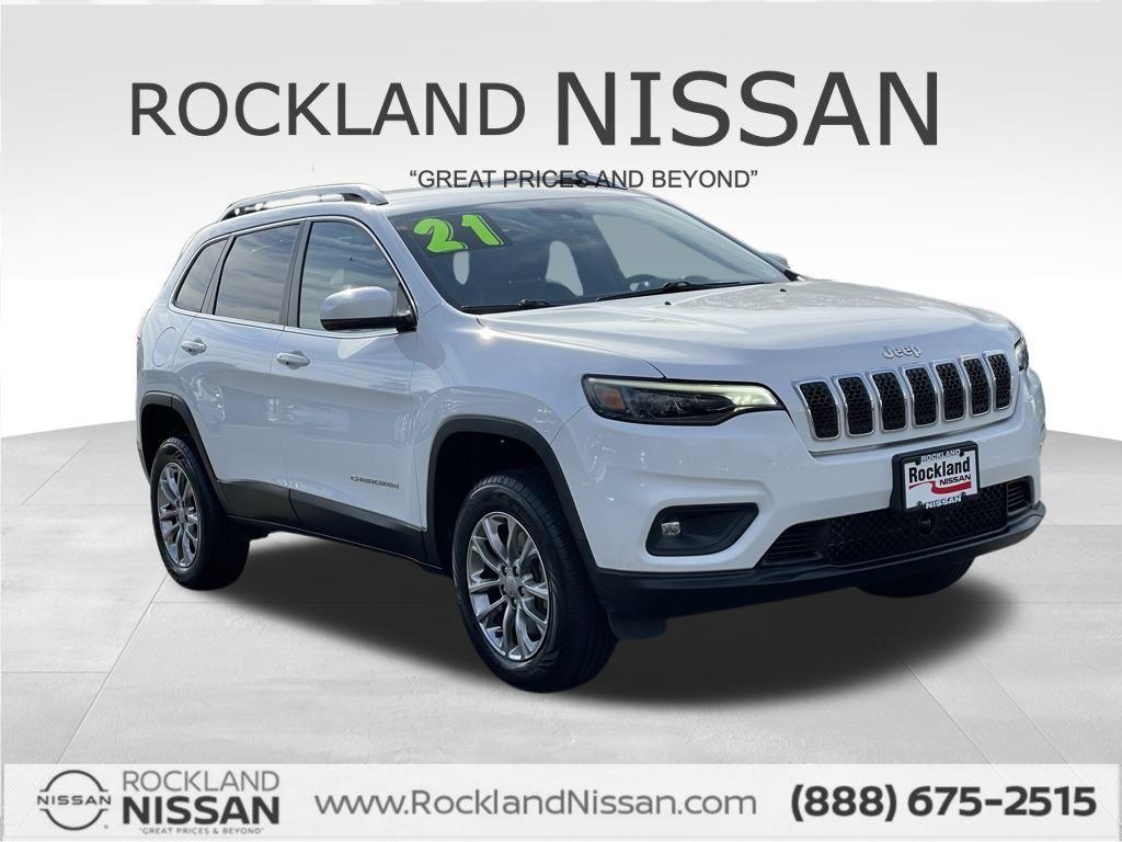 used 2021 Jeep Cherokee car, priced at $18,754