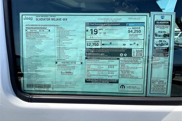 new 2025 Jeep Gladiator car, priced at $51,780