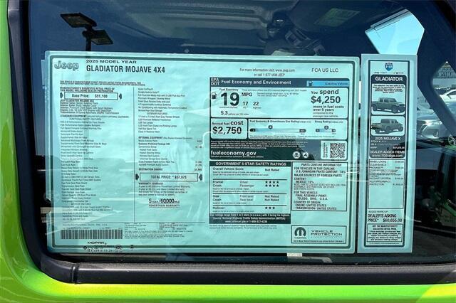 new 2025 Jeep Gladiator car, priced at $52,375