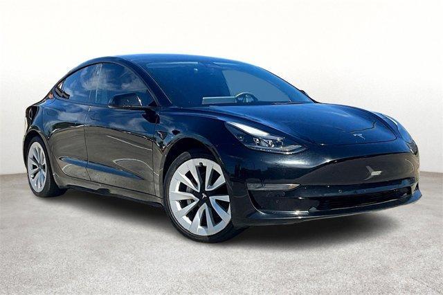 used 2022 Tesla Model 3 car, priced at $21,000