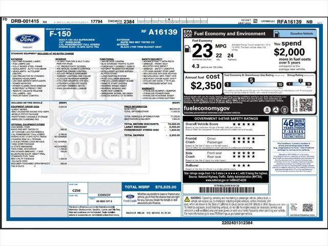 used 2024 Ford F-150 car, priced at $61,995