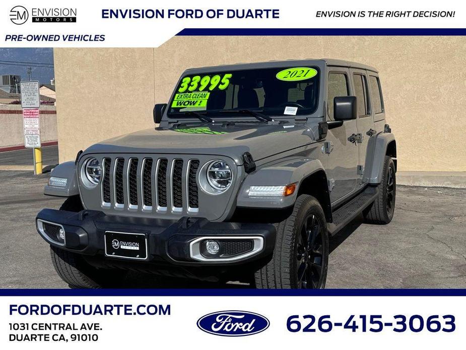 used 2021 Jeep Wrangler Unlimited 4xe car, priced at $32,888