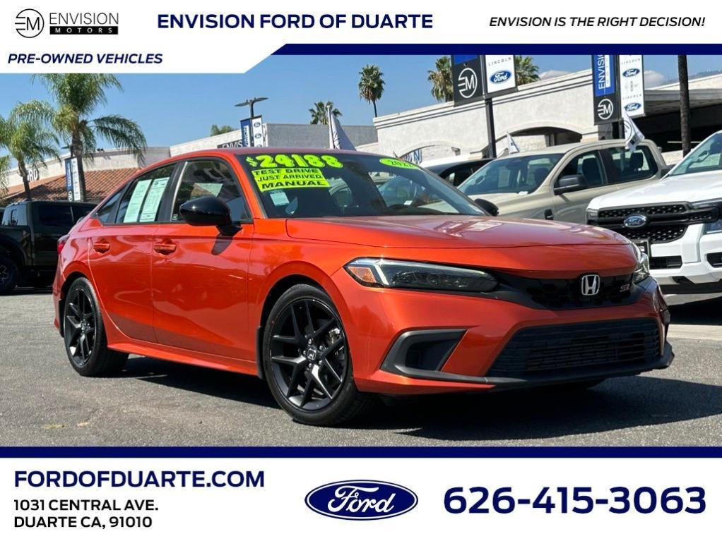 used 2022 Honda Civic Si car, priced at $20,499