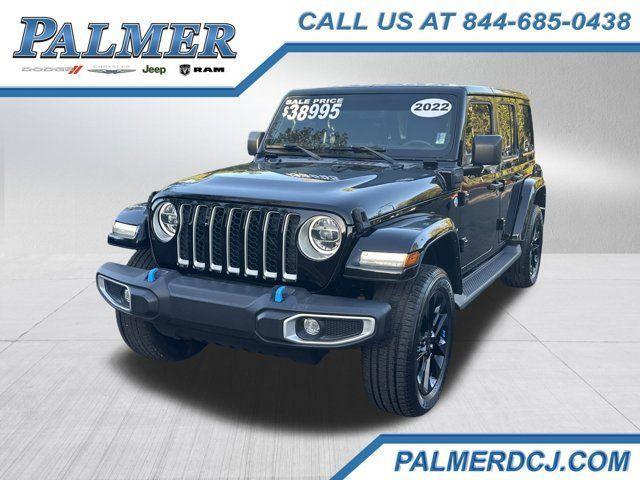 used 2022 Jeep Wrangler Unlimited 4xe car, priced at $34,991
