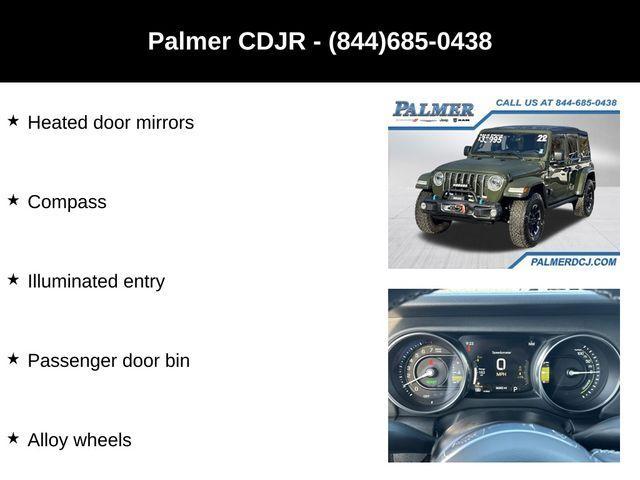 used 2022 Jeep Wrangler Unlimited 4xe car, priced at $31,991