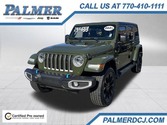 used 2022 Jeep Wrangler Unlimited 4xe car, priced at $33,991