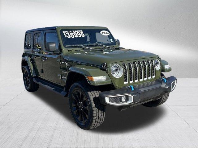 used 2022 Jeep Wrangler Unlimited 4xe car, priced at $33,991