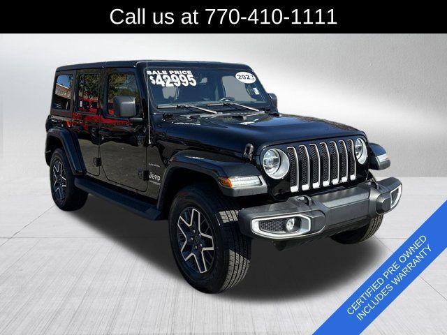 used 2022 Jeep Wrangler Unlimited car, priced at $38,991