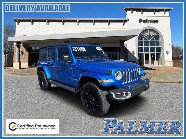 used 2022 Jeep Wrangler Unlimited 4xe car, priced at $33,991