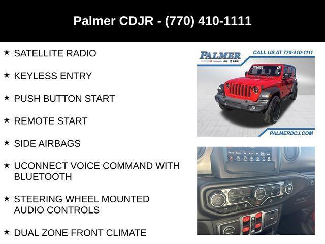 used 2018 Jeep Wrangler Unlimited car, priced at $22,991