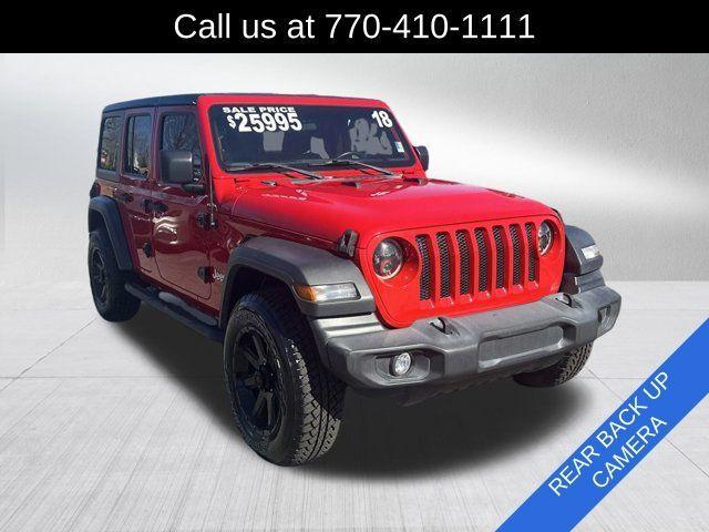 used 2018 Jeep Wrangler Unlimited car, priced at $22,991