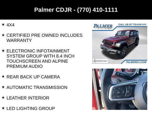 used 2021 Jeep Wrangler Unlimited car, priced at $38,491