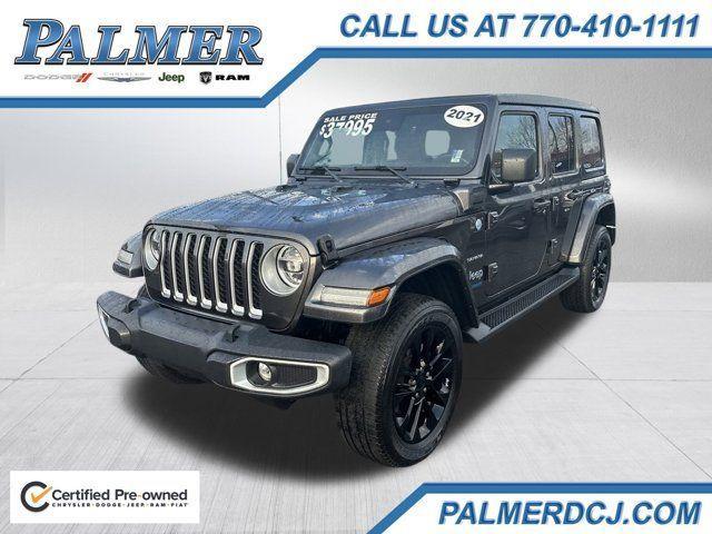 used 2021 Jeep Wrangler Unlimited 4xe car, priced at $32,491