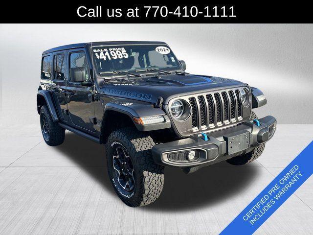 used 2021 Jeep Wrangler Unlimited 4xe car, priced at $37,991