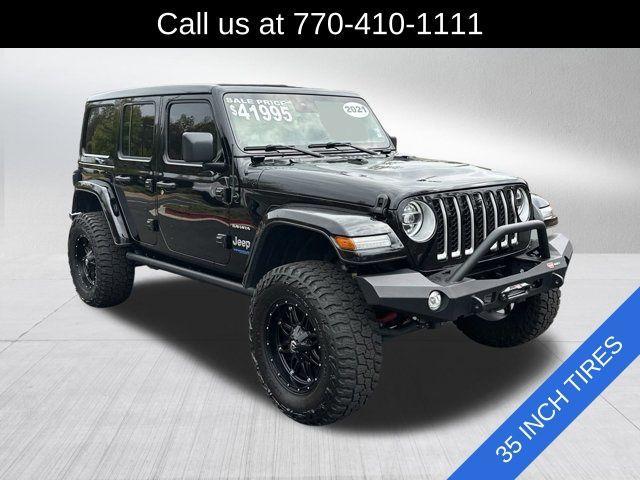 used 2021 Jeep Wrangler Unlimited 4xe car, priced at $38,991