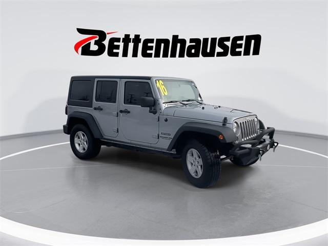 used 2016 Jeep Wrangler Unlimited car, priced at $16,297