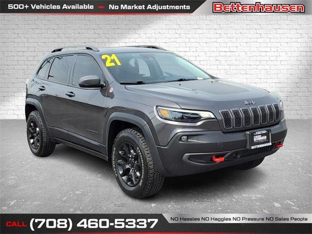 used 2021 Jeep Cherokee car, priced at $28,356