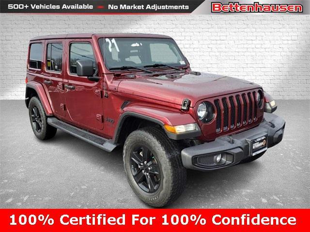 used 2021 Jeep Wrangler Unlimited car, priced at $34,690